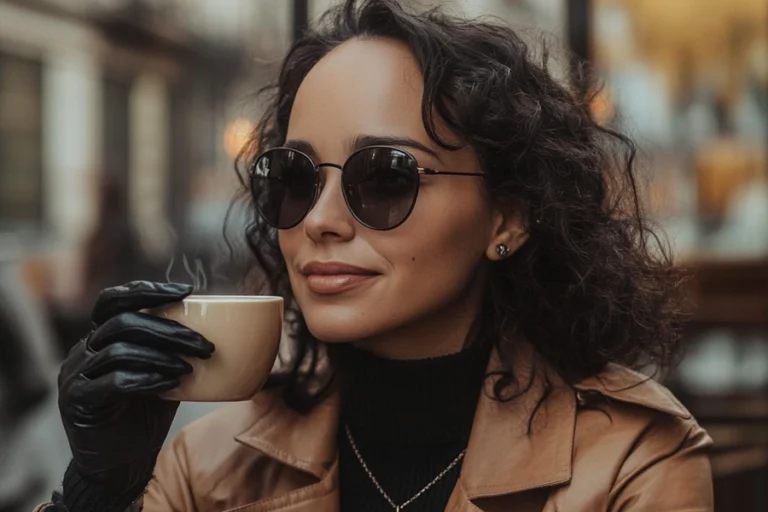 Fashionable Sunglasses with Double Bar Design